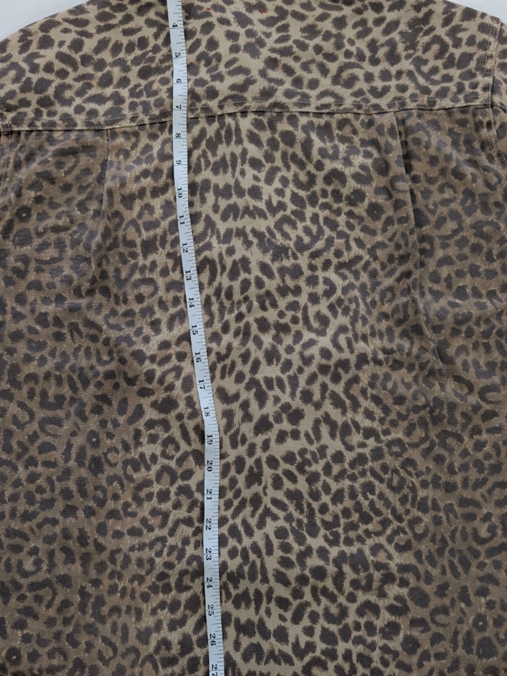 Xirena Gia Shirt Sable Leopard Print Denim NWT Small Snap Button Relaxed Cotton - Picture 13 of 14